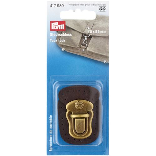 Zapínanie, pracka Prym Tuck lock na tašky, 40x55 mm