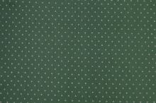 Bavlnené plátno zelené, biely drobný vzor, š.140