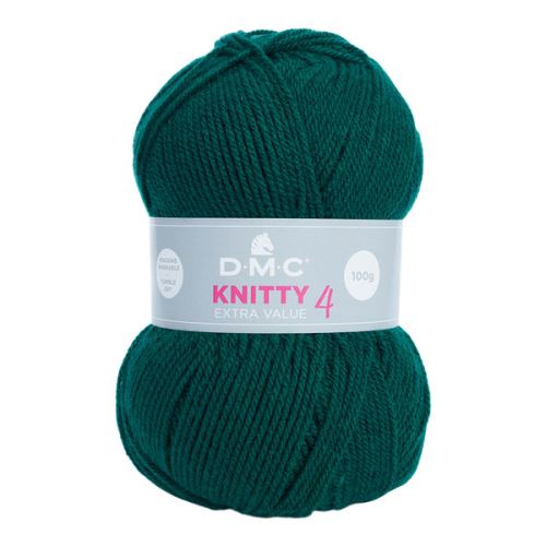 Priadza KNITTY 4 100g, fľaškovo zelená - odtieň 839