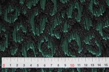 Kostýmovka černá, zelený vzor š.120