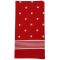 Dámský šátek červený, bílé puntíky, 70x70cm