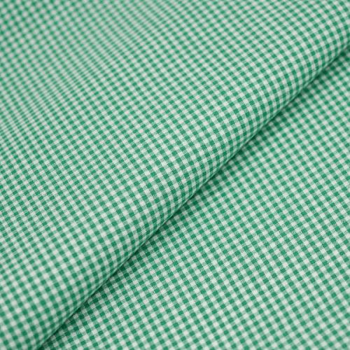 Kanafas 22909 zeleno-biele vichy káro 3 x 3mm, š.155