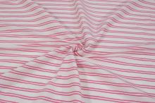 Košilovina bílá, růžový pruh, š.155