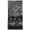 Dětský šátek černý, kašmírový vzor, 55x55cm