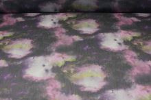 Šifon fialový, galaxie, š.160