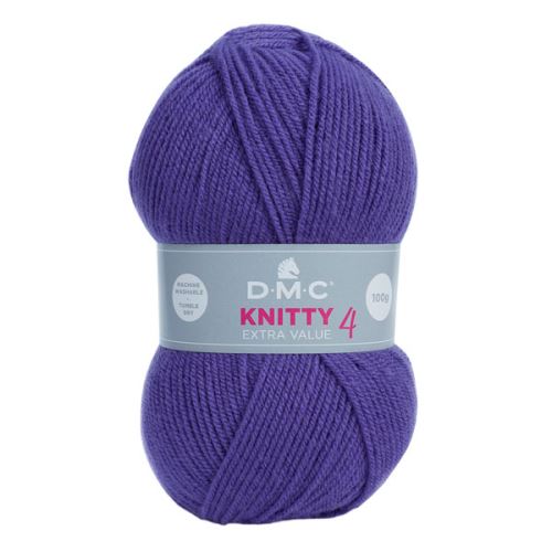 Priadza KNITTY 4 100g, fialová - odtieň 884