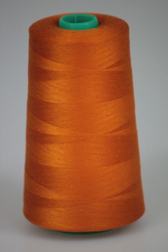 Nit KORALLI polyesterová 120, 5000Y, odstín 2250, oranžová-hnědá