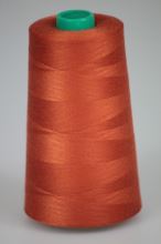 Nit KORALLI polyesterová 120, 5000Y, odstín 2260, oranžová-hnědá