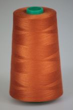 Nit KORALLI polyesterová 120, 5000Y, odstín 2240, oranžová-hnědá