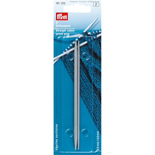 Pomocné pletacie ihlice Prym rovné, veľkosť 2,5/4,0mm