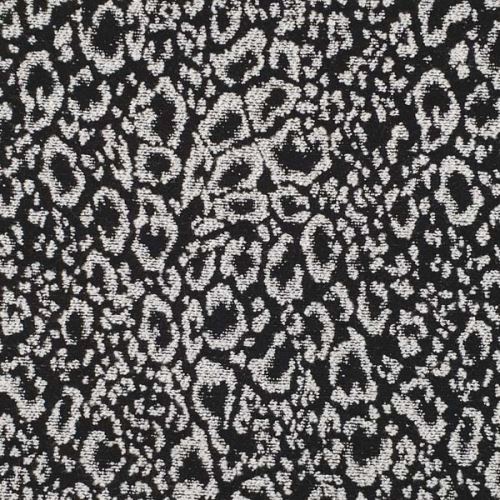 Kabátovina 17153 černobílá, zvířecí vzor, š.145