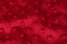 Minky červené, pretláčané ťuplíky, š.150