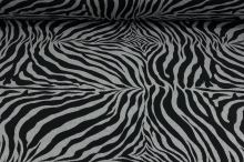 Dekorační látka šedo-černá zebra, š.275