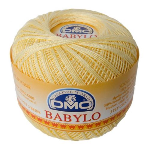 Priadza Babylo 50g, sila 10, svetlo žltá - odtieň 745