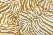 Dekoračná látka krémovo-žltá zebra, š.275