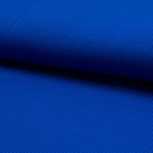 Úplet žebrový královsky modrý, 180g/m, š.145