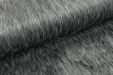 Umelá kožušina N6023 s dlhým vlasom sivý melír, š.160