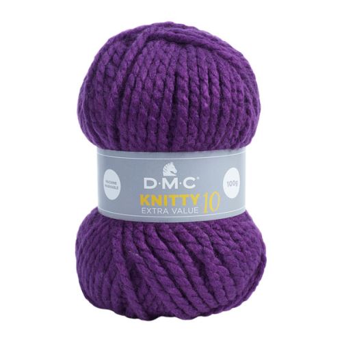 Priadza KNITTY 10 100g, tmavo fialová - odtieň 840