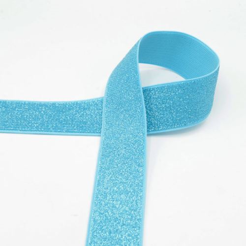 Pruženka aqua lurexová, 40mm