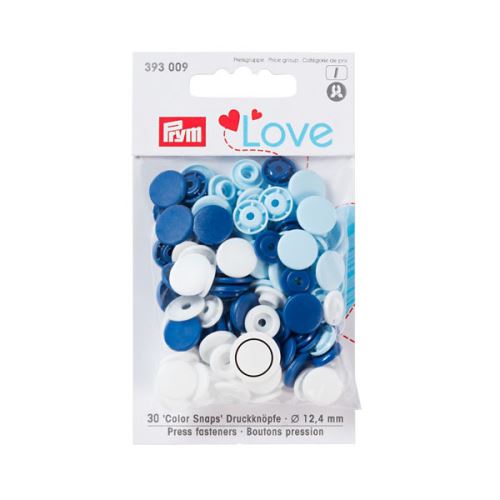 Patentky Prym Love guľaté "Color Snaps" 393009, 12,4 mm