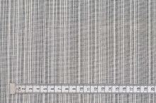 Bavlna bílá, černé svislé přerušované pruhy, š.150