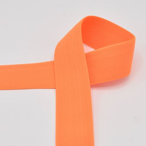 Guma neónovo oranžová, š.30mm
