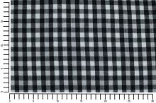 Obojstranný mušelín/dvojitá gázovina čierno-biela kocka, š.140 (5)