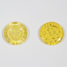 Knoflík žlutý, průměr 25 mm