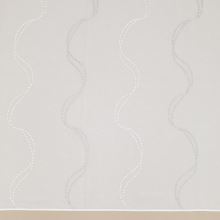 Záclona bílá, šampáň a taupe vyšívané vlny, v.290cm