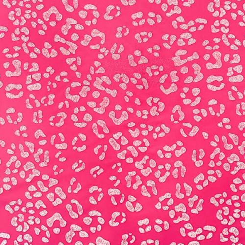 Softshell neonově růžový, reflexní zvířecí vzor, š.145