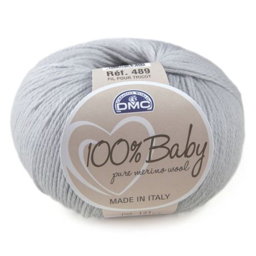 Priadza 100% BABY 50g, šedá - odtieň 121
