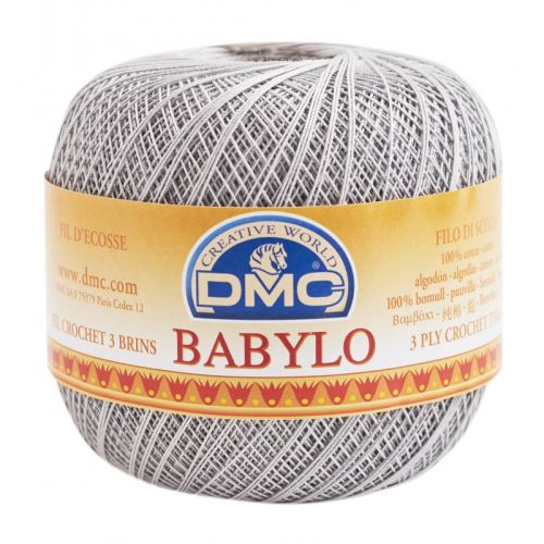 Priadza Babylo 50g, sila 10, šedá - odtieň 415