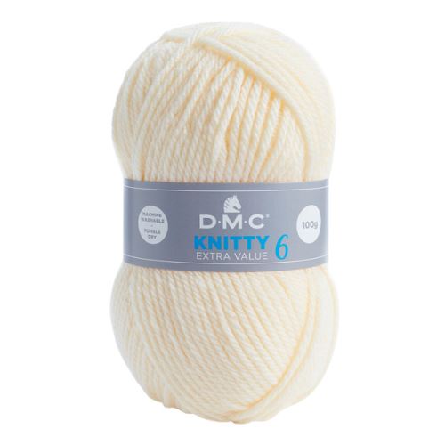 Priadza KNITTY 6 100g, krémová - odtieň 993