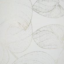 Velúrový behúň biely, zlaté listy 35 x 180 cm (4)