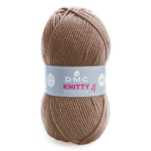 Priadza KNITTY 4 100g, svetlo hnedá - odtieň 927