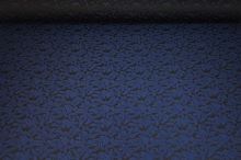 Taft N5391 černý, modrý vzor, š.160