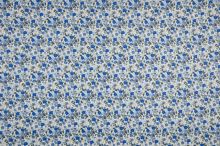 Šatovka 21737, krémová, modrý drobný květinový vzor, š.145