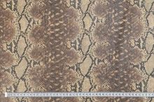 Koženka béžovo-hnědý hadí vzor, š.135