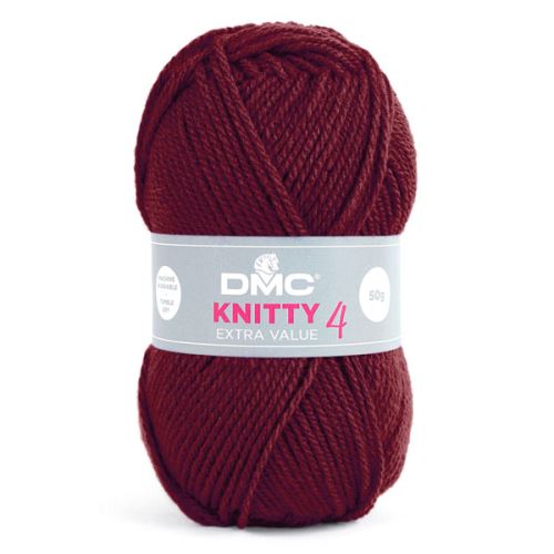 Priadza KNITTY 4 50g, vínová - odtieň 841