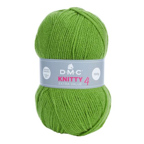 Priadza KNITTY 4 100g, hráškovo zelená - odtieň 699