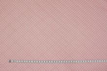 Prešiv ružový, biely puntík s baránkom, š.160
