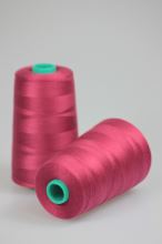 Nit KORALLI polyesterová 120, 5000Y, odstín 3570, růžová-fialová