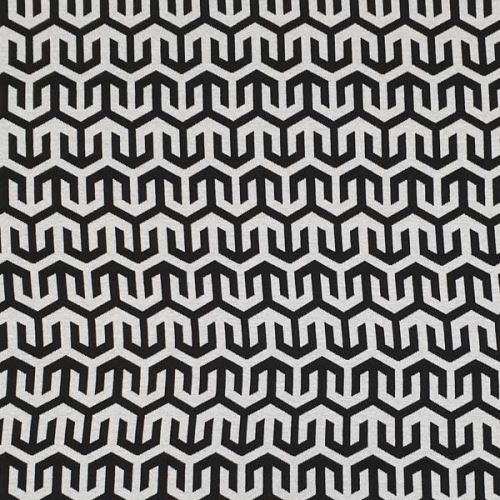 Úplet A0193, čierno-biely vzor, š.150