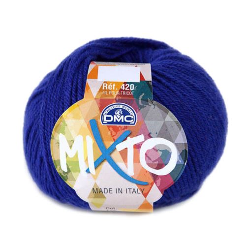 Priadza MIXTO 50g, modrá - odtieň 073