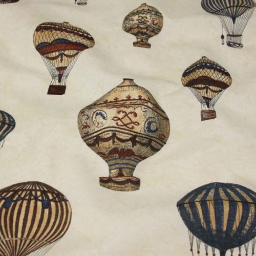 Dekorační látka, létající balony, š.140