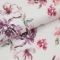 Froté biele, ružové kvety, š.140