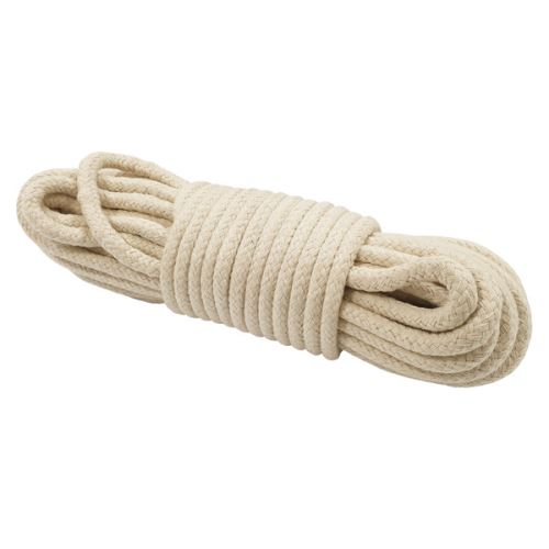 Bavlnený povraz smotanový, š.10 mm
