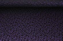 Kostýmovka černá, fialový vzor š.120