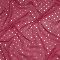 Hedvábný šifon růžový, stříbrný puntík š.135