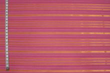 Košeľovina ružová, oranžový pruh, š.150